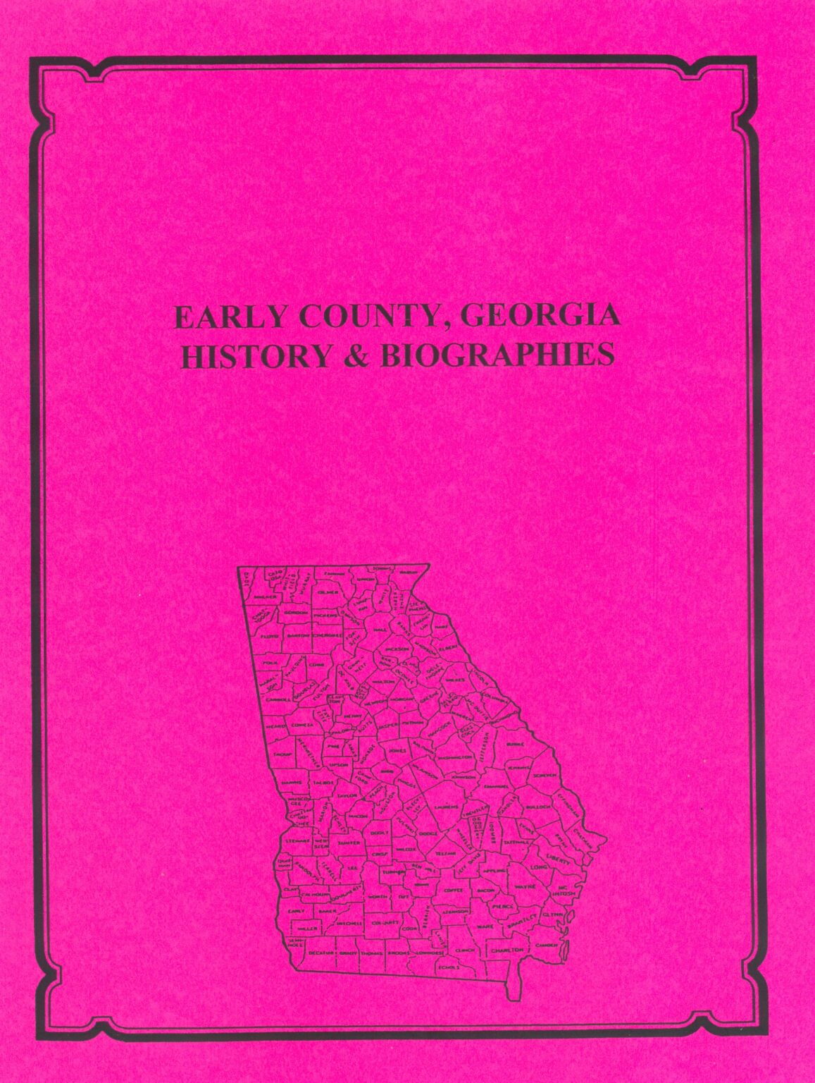 Early County, Georgia History And Biographies - Southern Genealogy Books