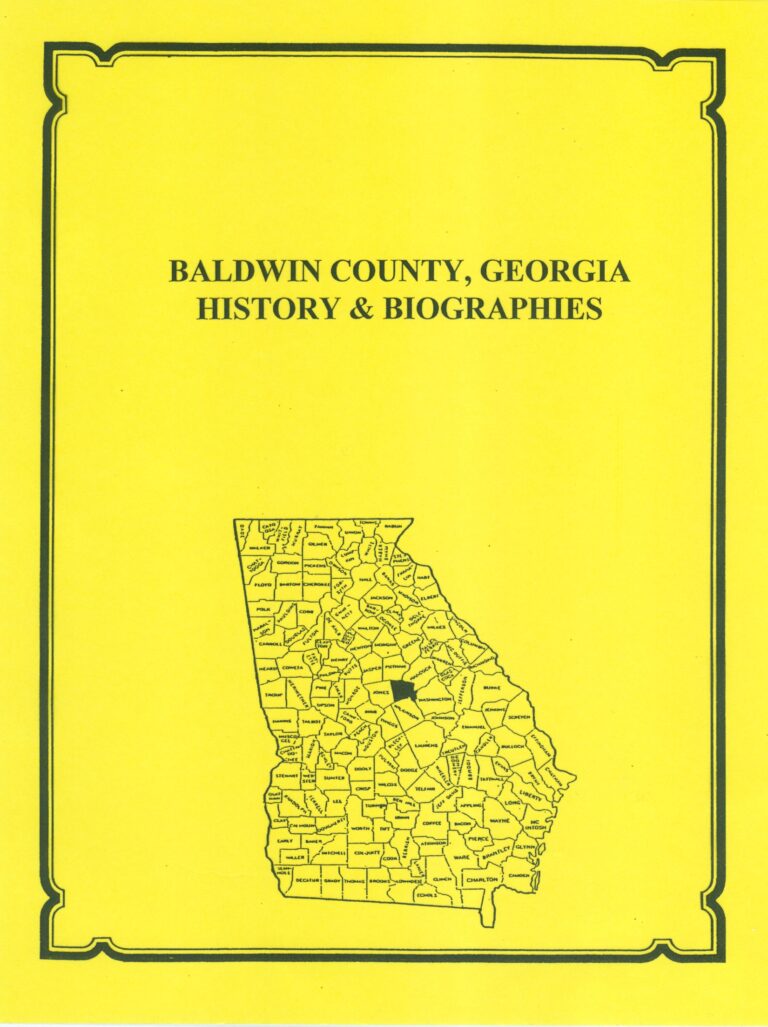 Baldwin County, Georgia History and Biography - Mountain Press and ...