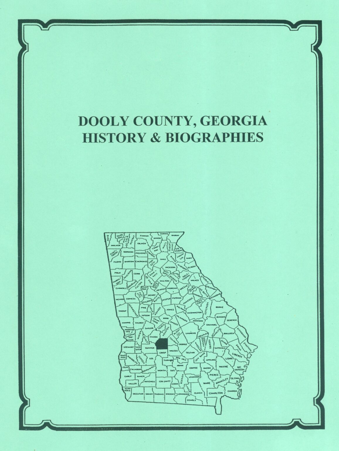 Dooly County, Georgia History And Biographies - Mountain Press And ...