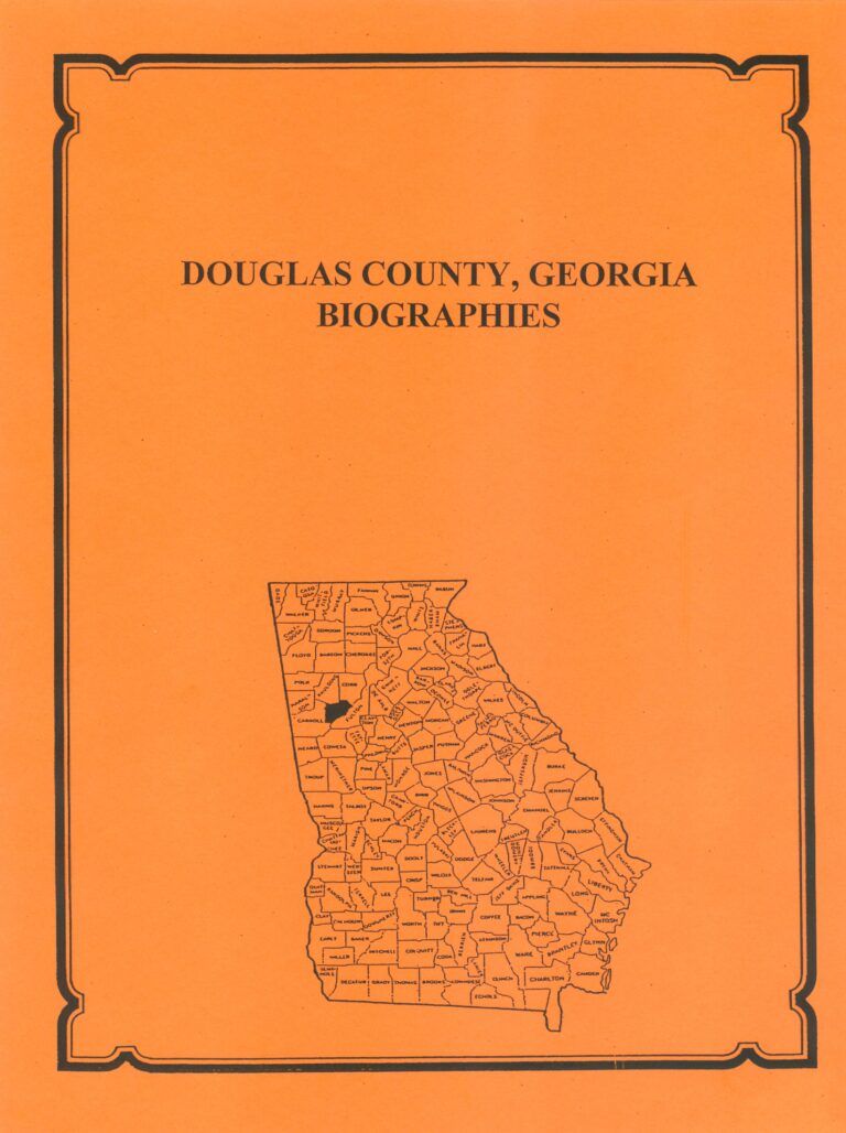 Douglas County, Georgia History and Biographies - Mountain Press and ...