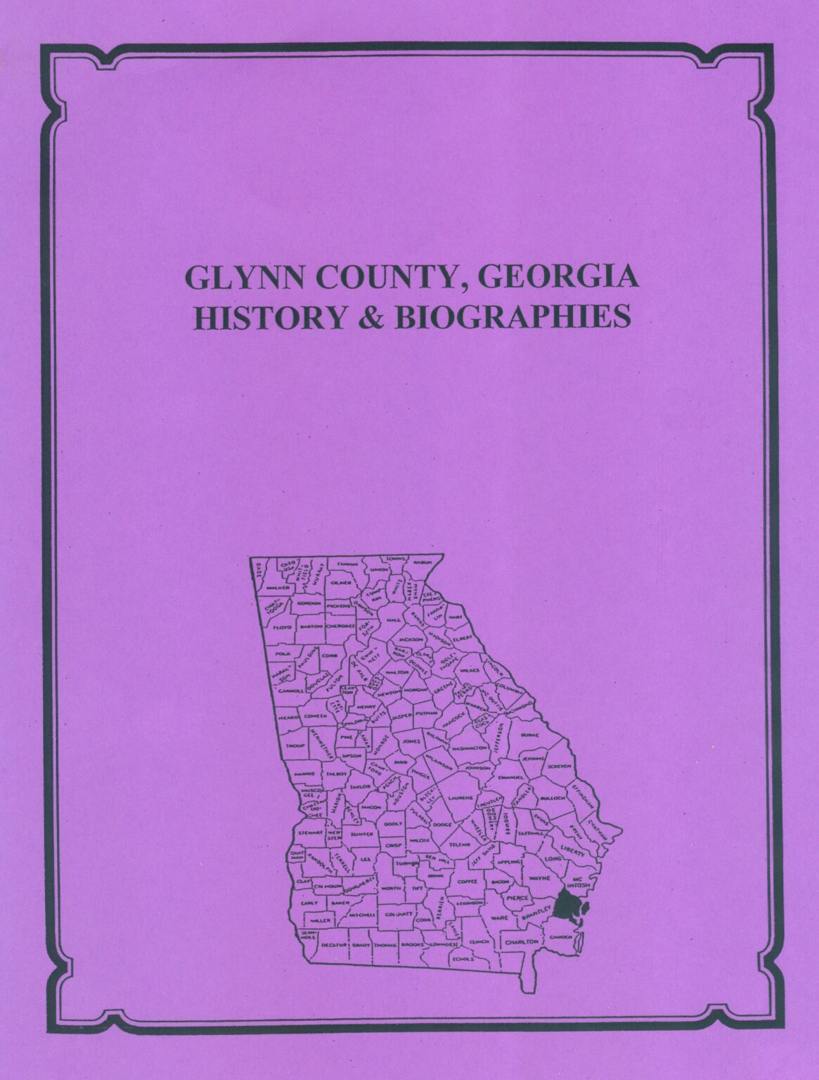 Glynn County, History and Biographies Mountain Press and