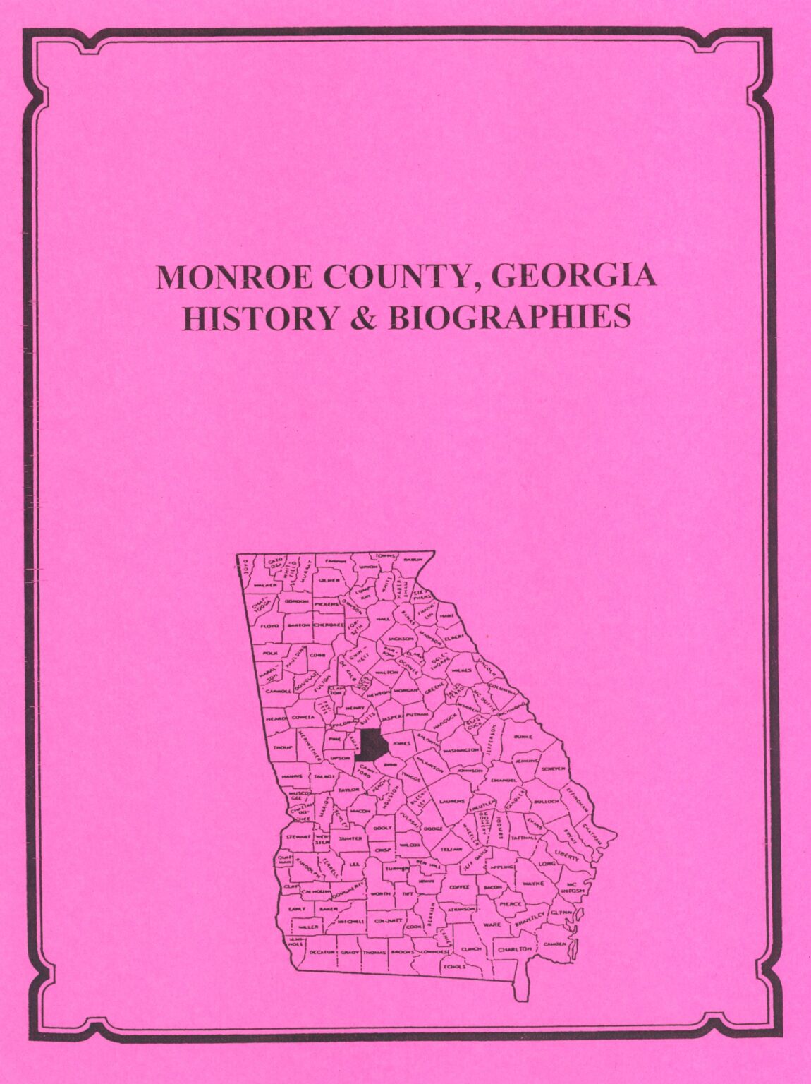 Monroe County, Georgia History and Biographies - Mountain Press and ...