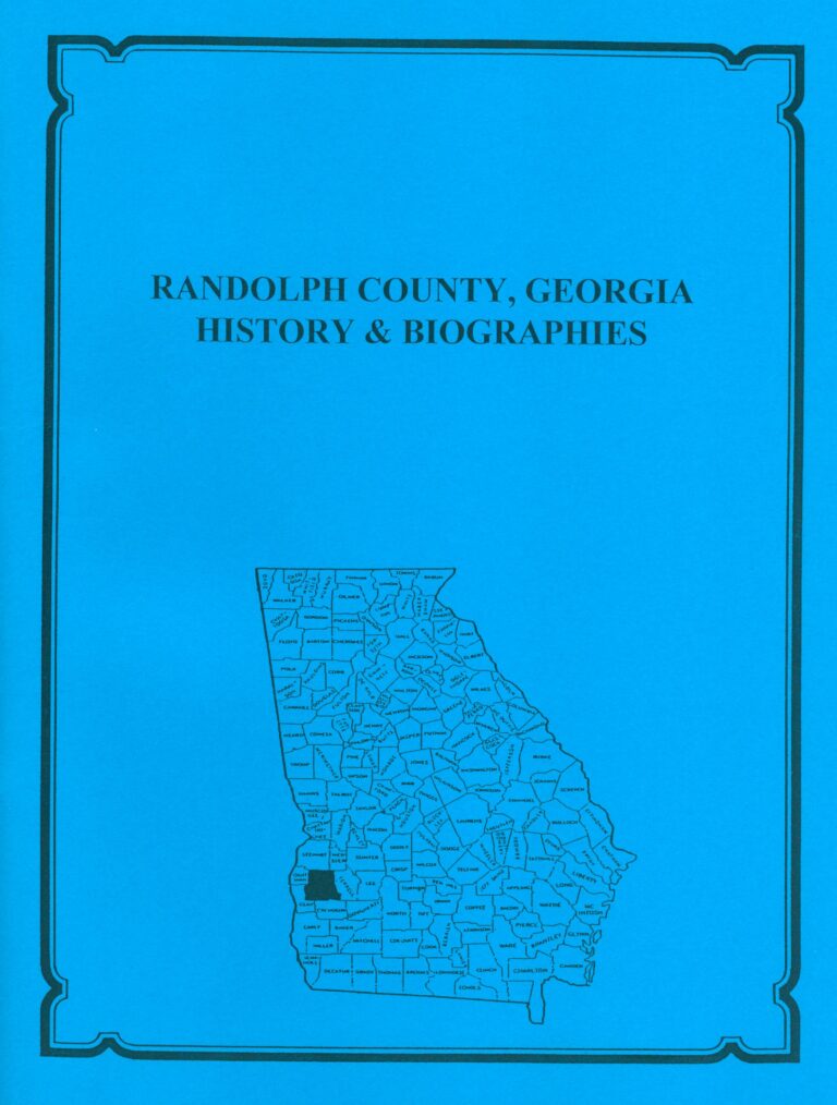 Randolph County, Georgia History and Biographies - Mountain Press and ...