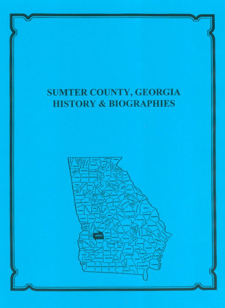 Sumter County, Georgia History and Biographies - Mountain Press and ...