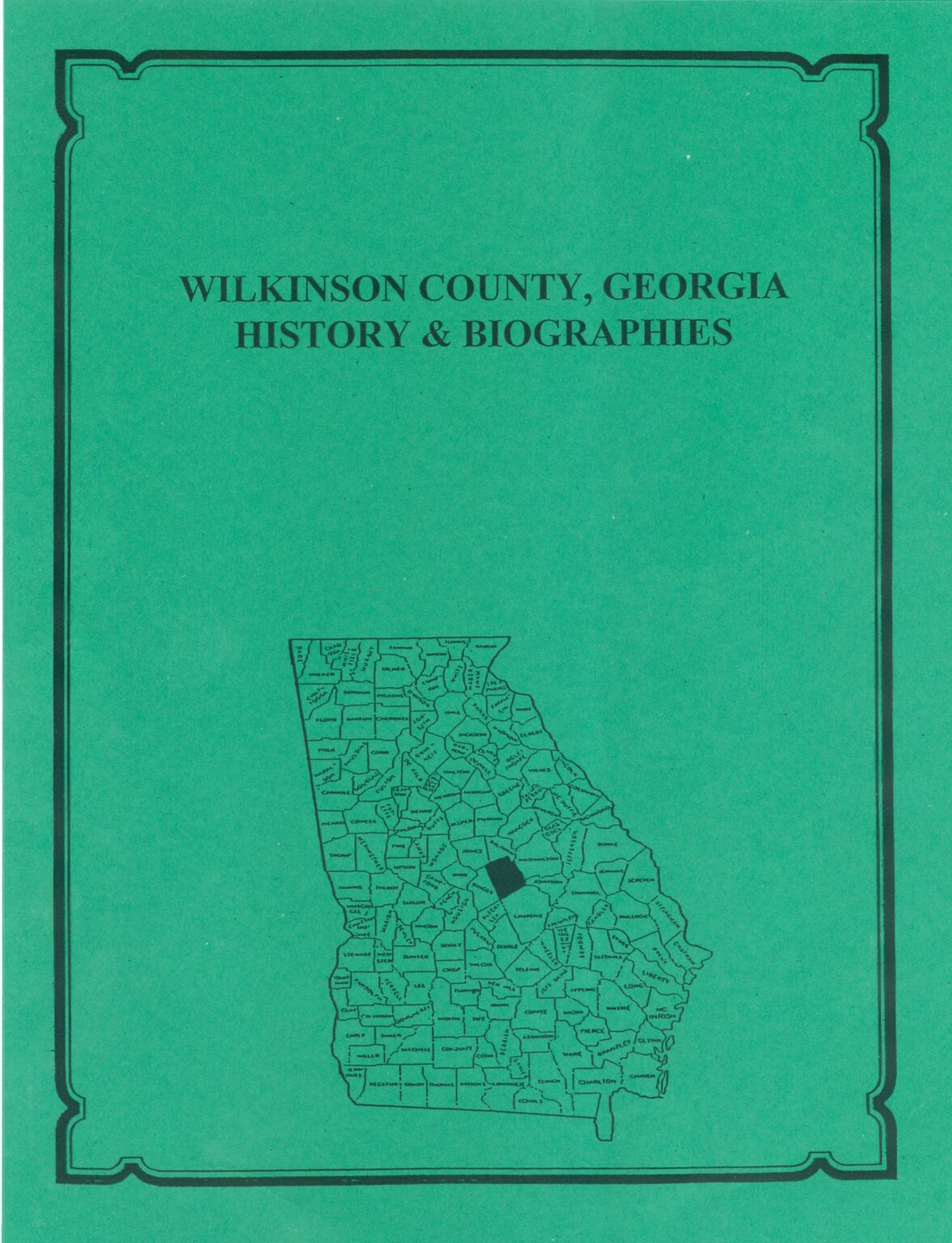 Wilkinson County, Georgia History And Biographies - Mountain Press And ...