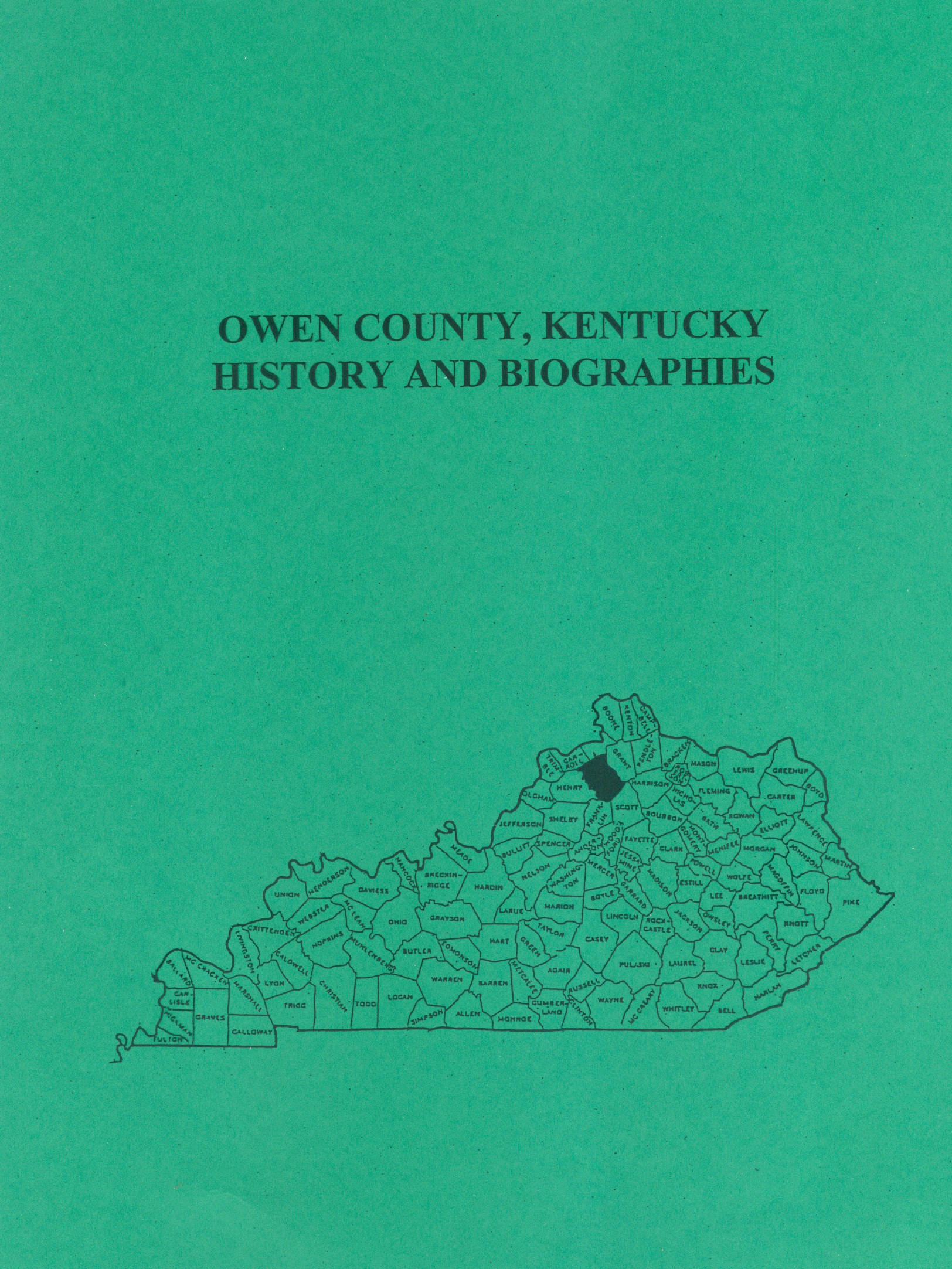 Owen County Kentucky History and Biographies Mountain Press and