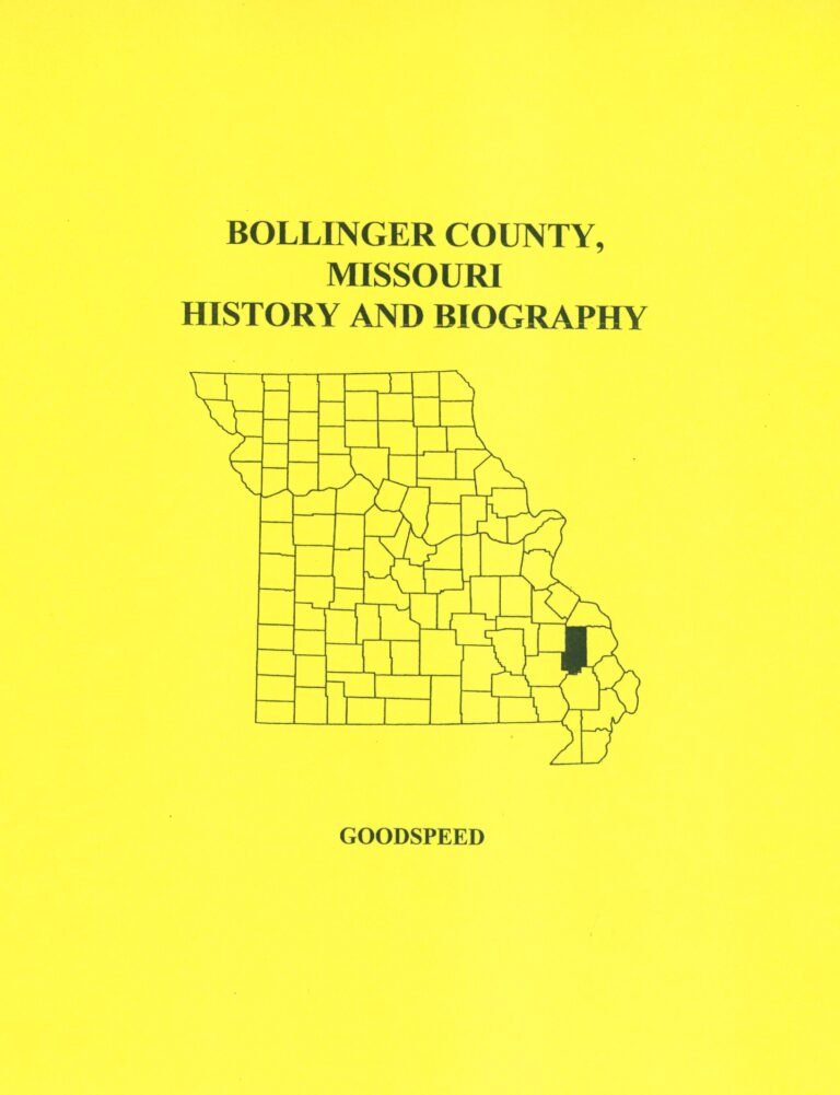 Bollinger County, Missouri History and Biography Mountain Press and
